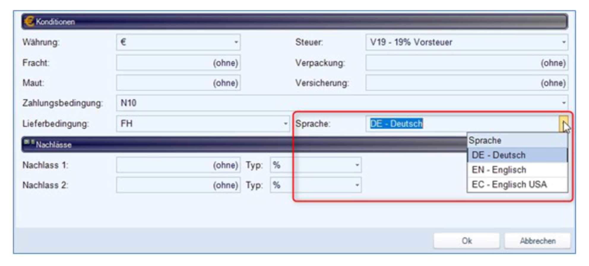 IQSteel.ERP Release 2.18.2: Mehrsprachigkeit